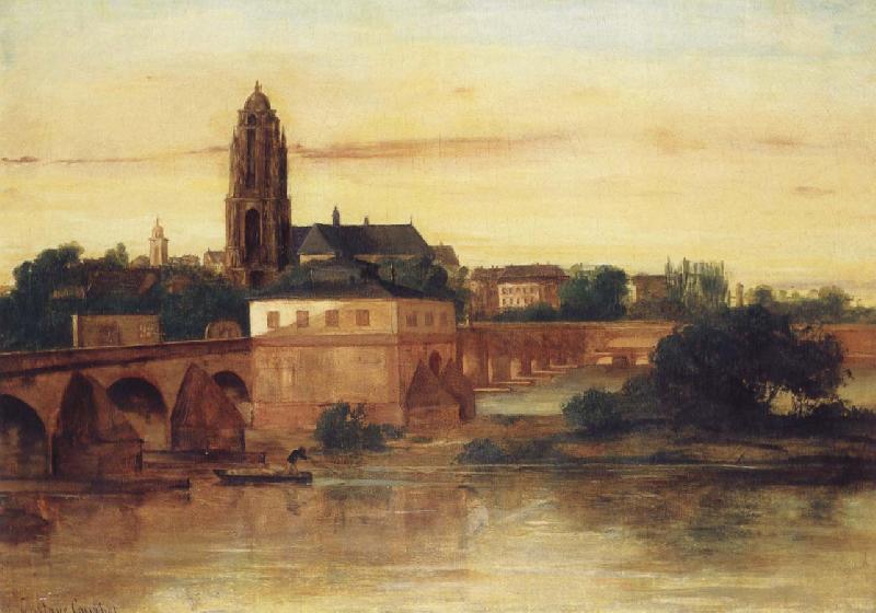 Gustave Courbet View of Frankfurt an Main oil painting image